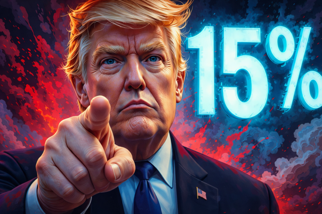 Tarifas de Trump abalam mercados e pressionam Bitcoin abaixo de US$ 65 mil