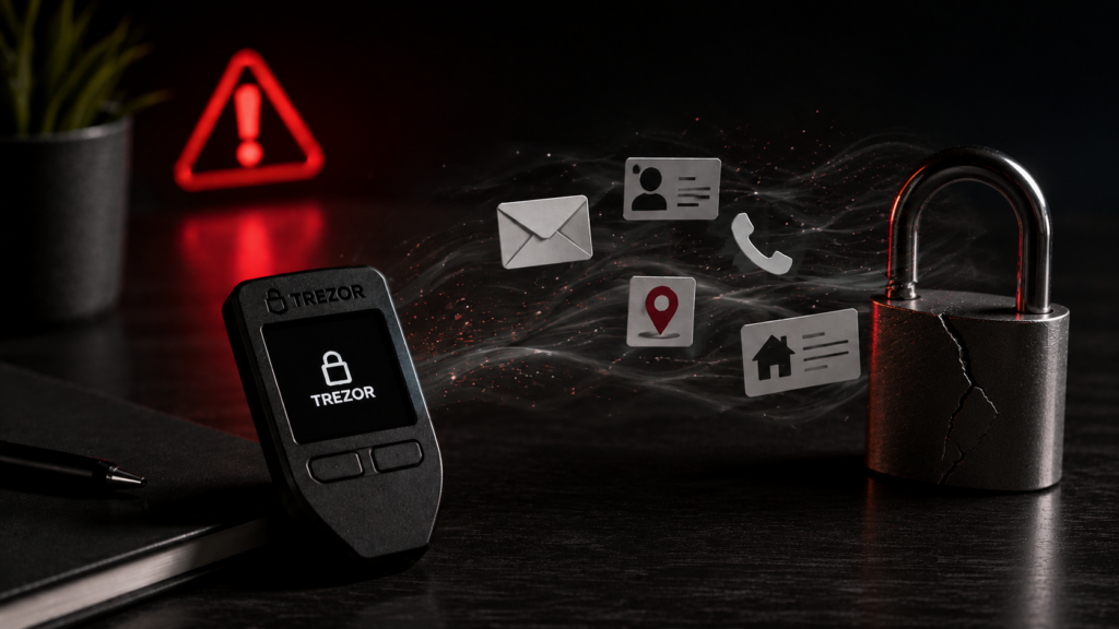 Vazamento da Trezor atinge quase 14 mil clientes e coloca brasileiros na mira de golpes